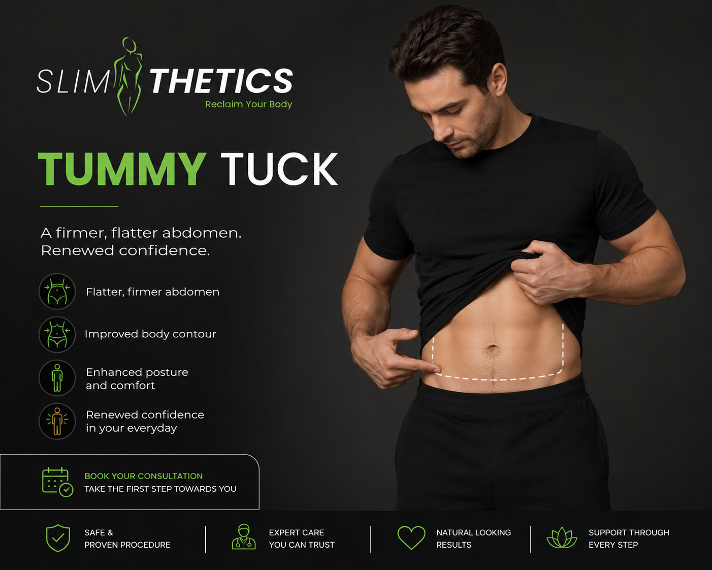 tummy tuck at slimthetic clinic in islamabad