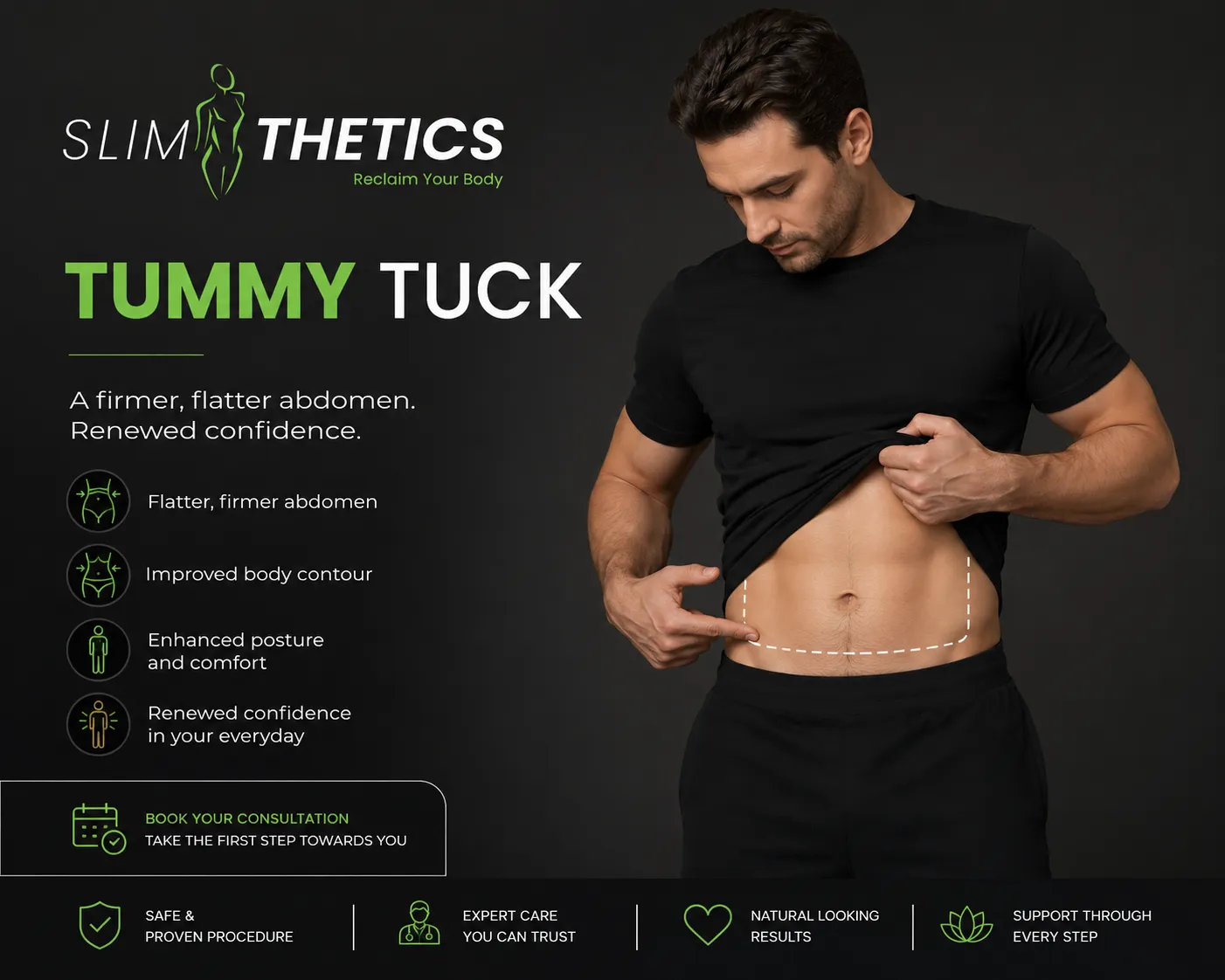 tummy tuck at slimthetic clinic in islamabad