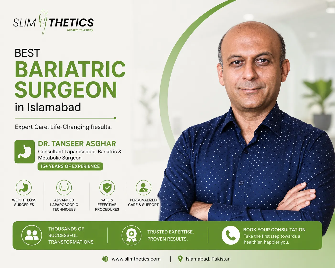 Best Bariatric Surgeon in Islamabad for Bariatric Surgery in 2025