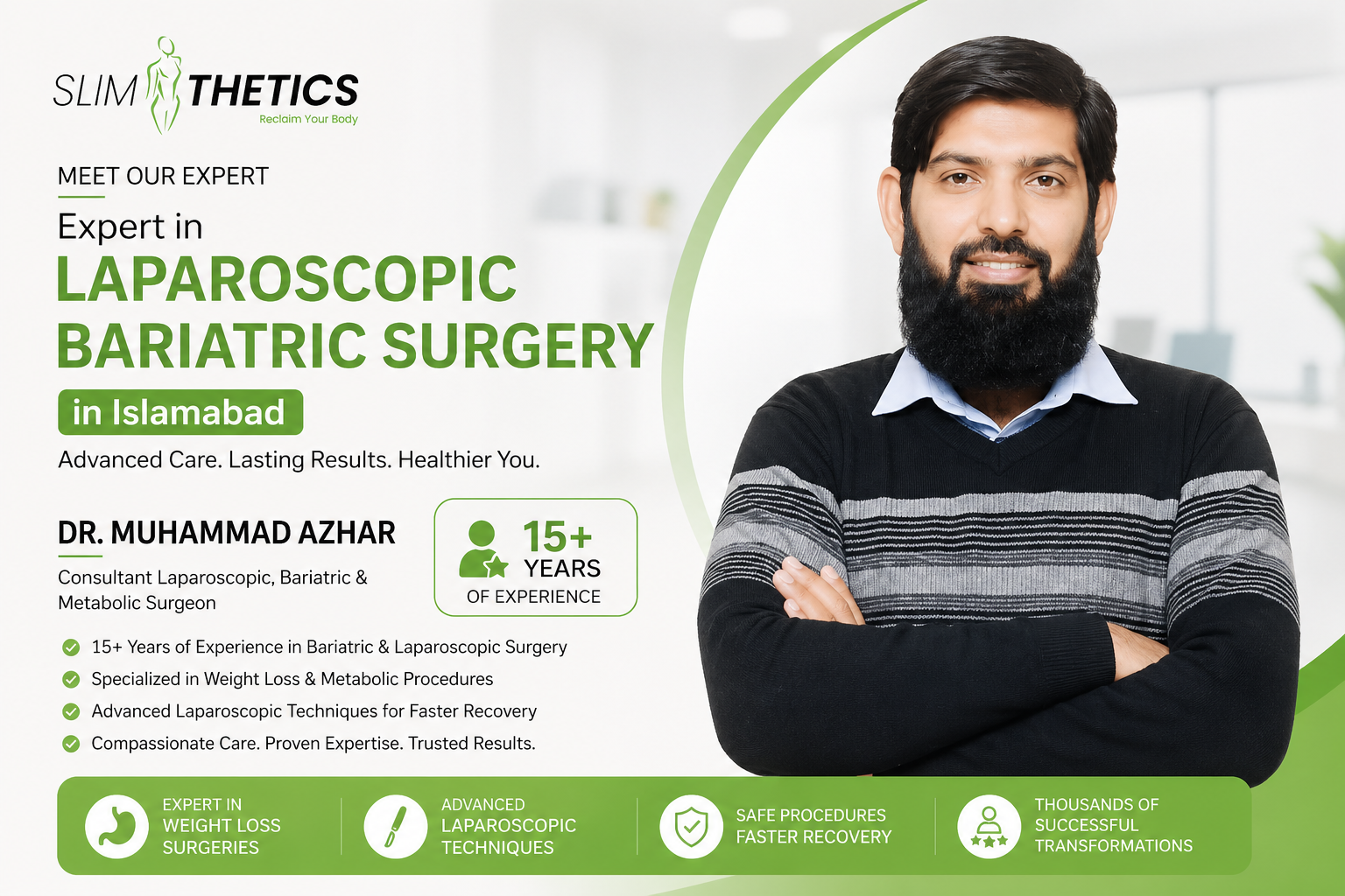dr rizwan sultan laparoscopic bariatric surgeon in Islamabad