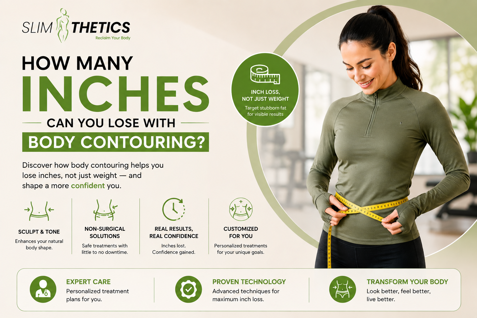 How many inches can you lose with body contouring?