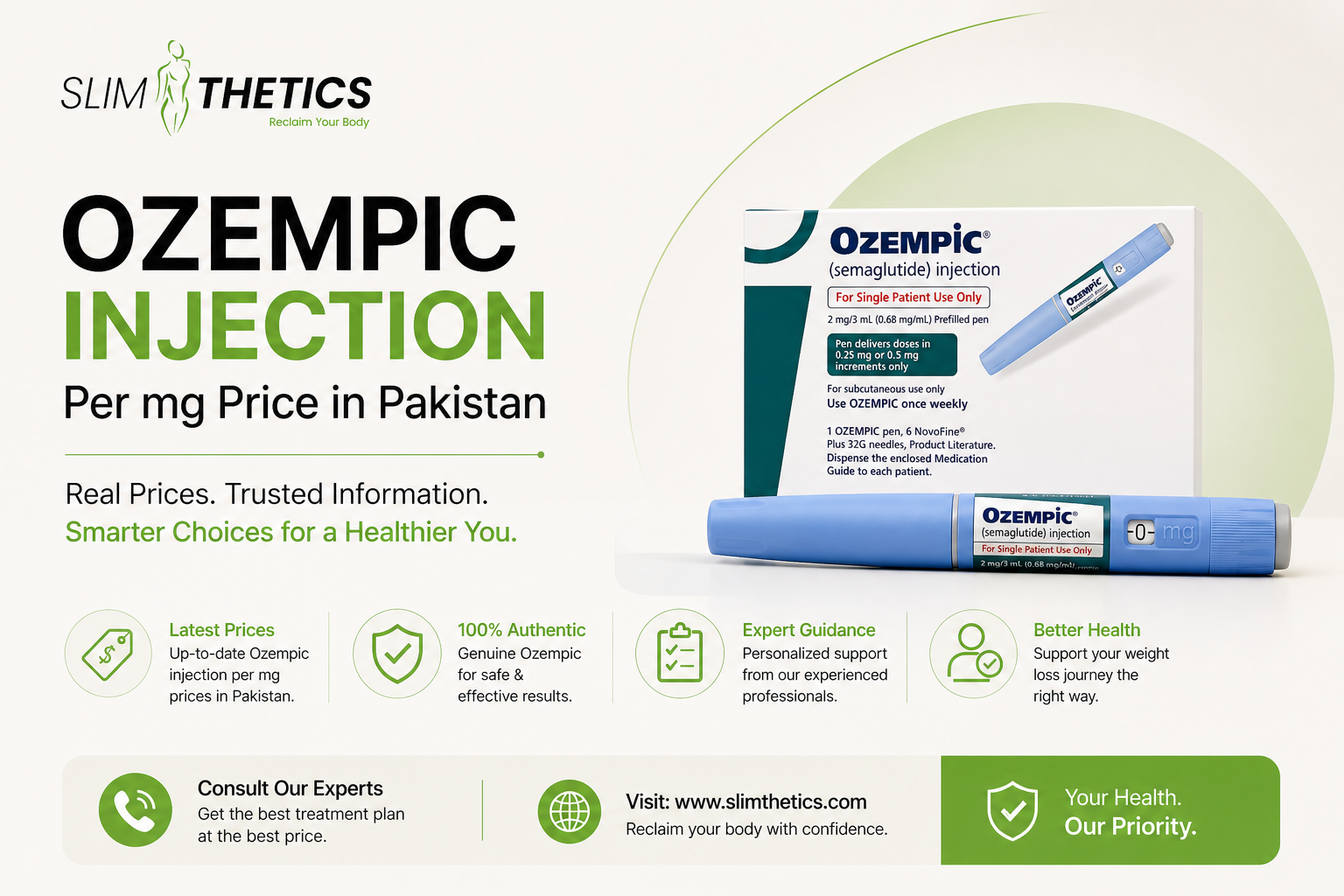 Ozempic Injection Per mg Price in Pakistan