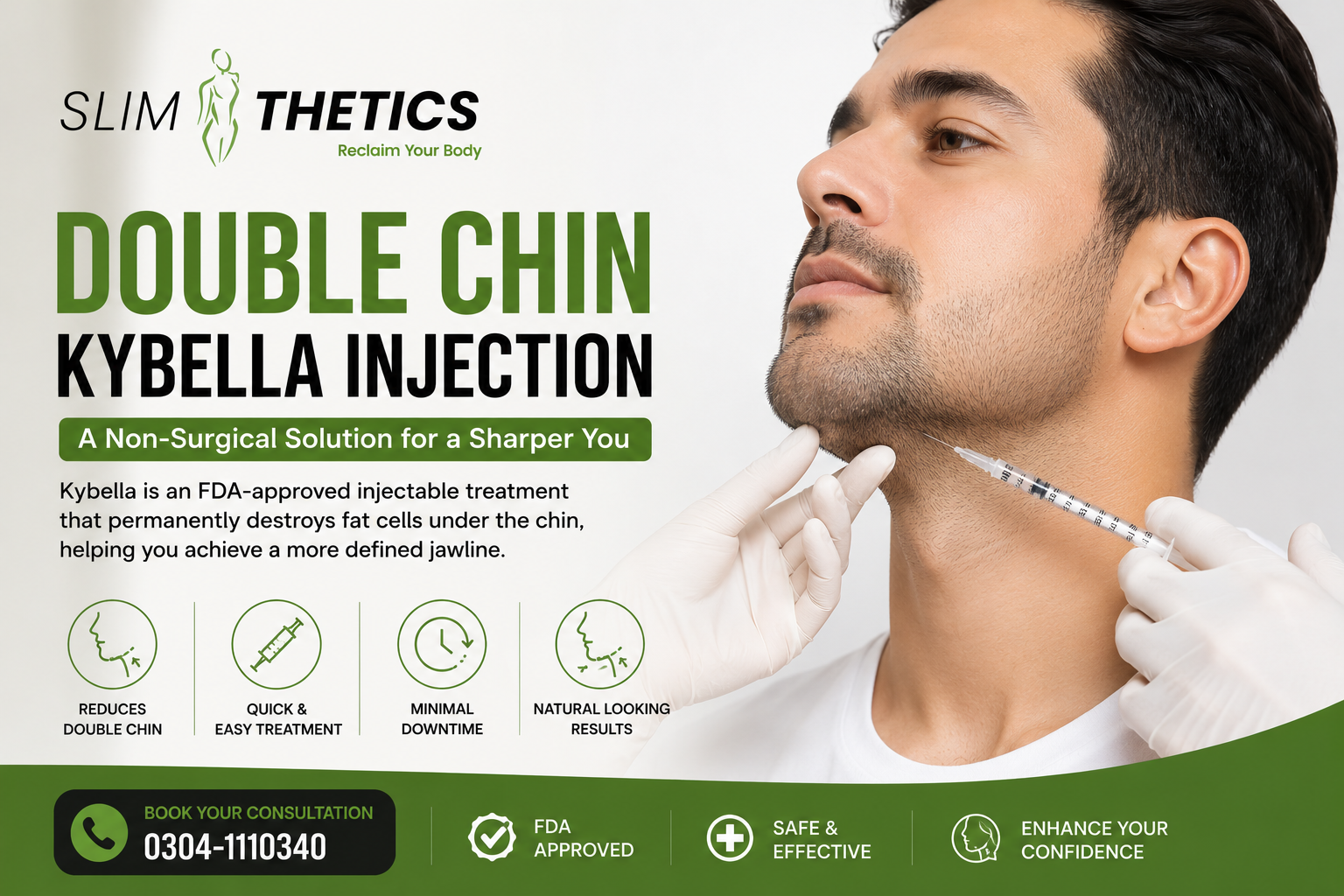 Double Chin Kybella Injection in Islamabad