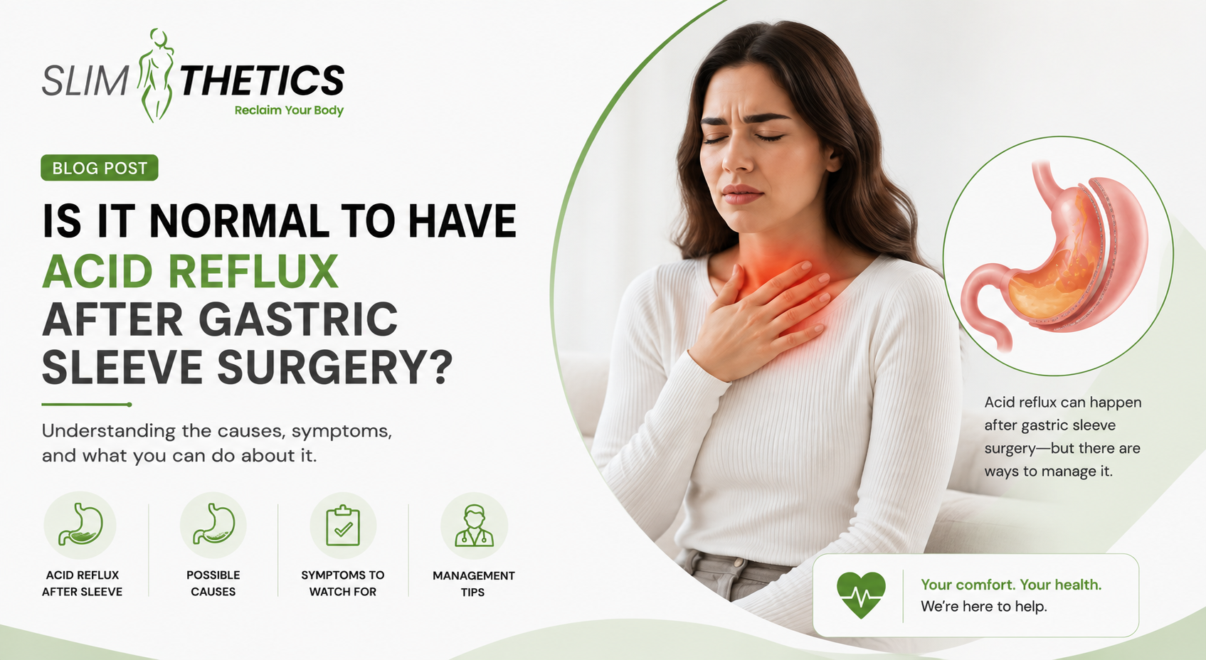 Is it normal to have acid reflux after gastric sleeve surgery?