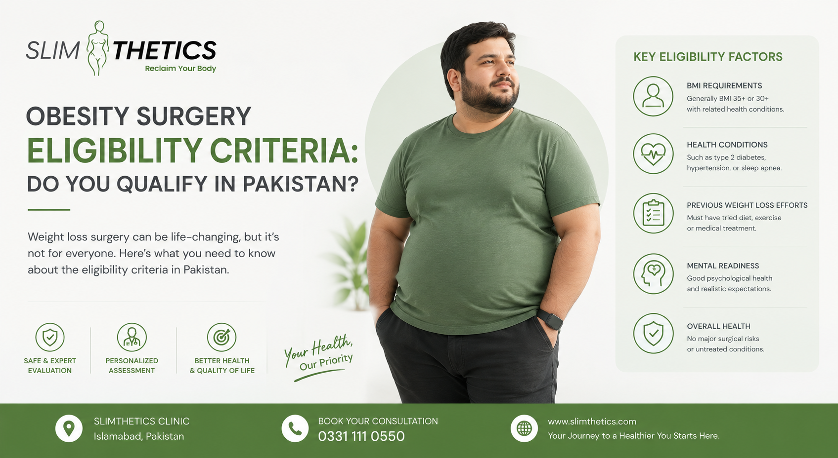 Obesity Surgery Eligibility Criteria: Do You Qualify in Pakistan?
